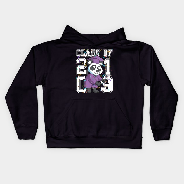 Class of 2019 Graduation Panda Flossing Floss Like A Boss Kids Hoodie by E